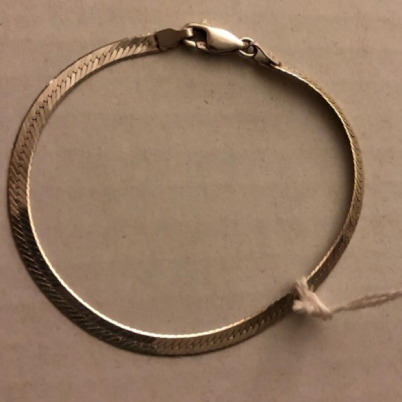 Vintage Italy 🇮🇹 Herringbone 925 6mm Necklace with matching bracelet. - Picture 8 of 14